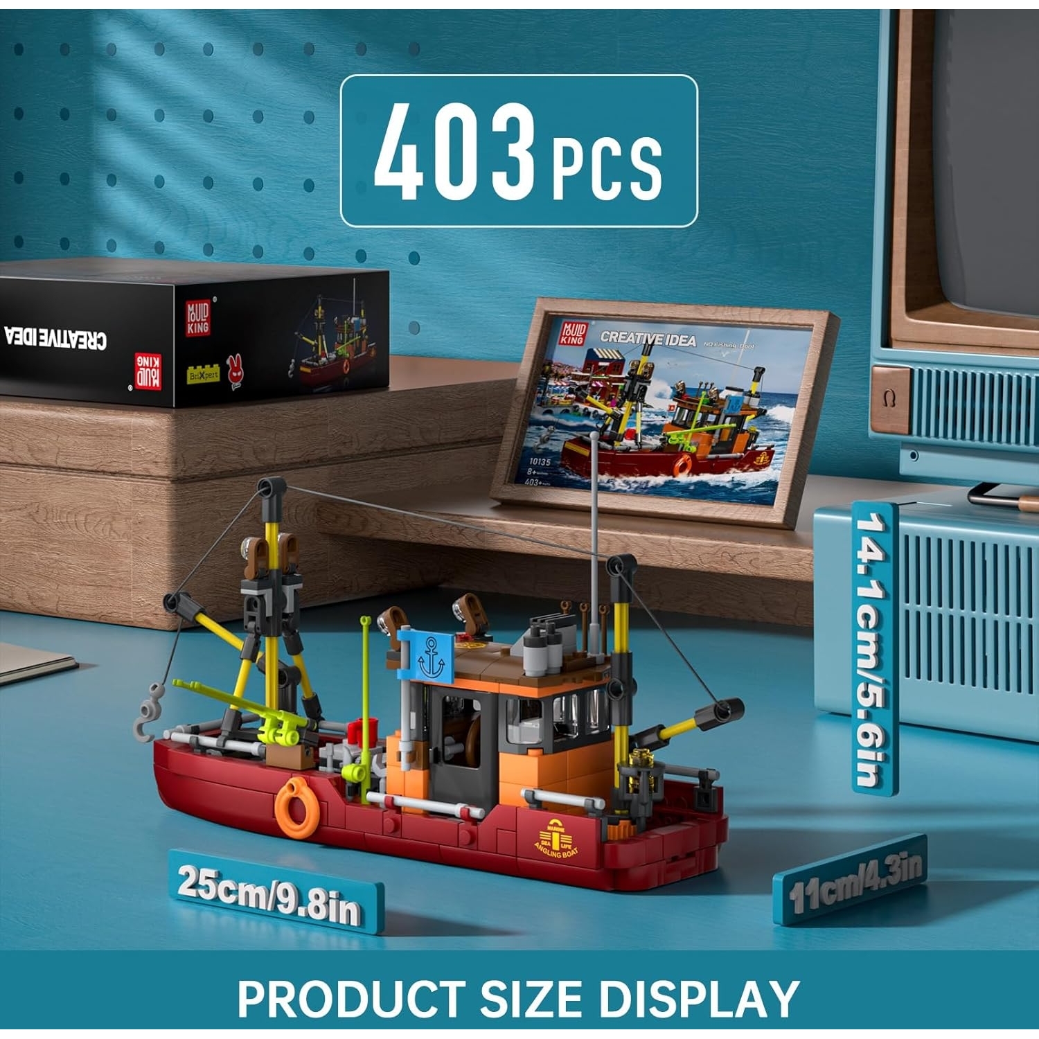 Mould King 10135 Fischerboot