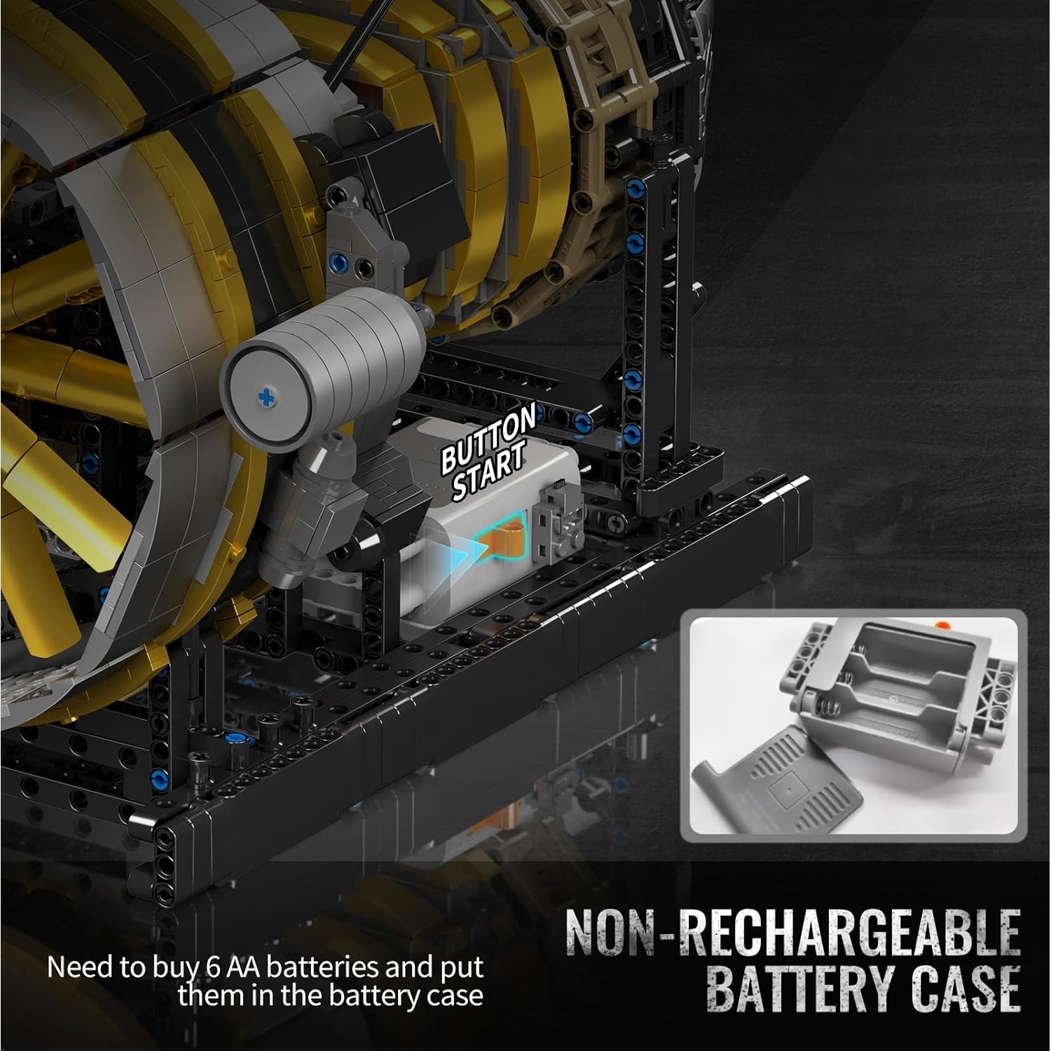 Mould King 10141 Flugzeugmotor