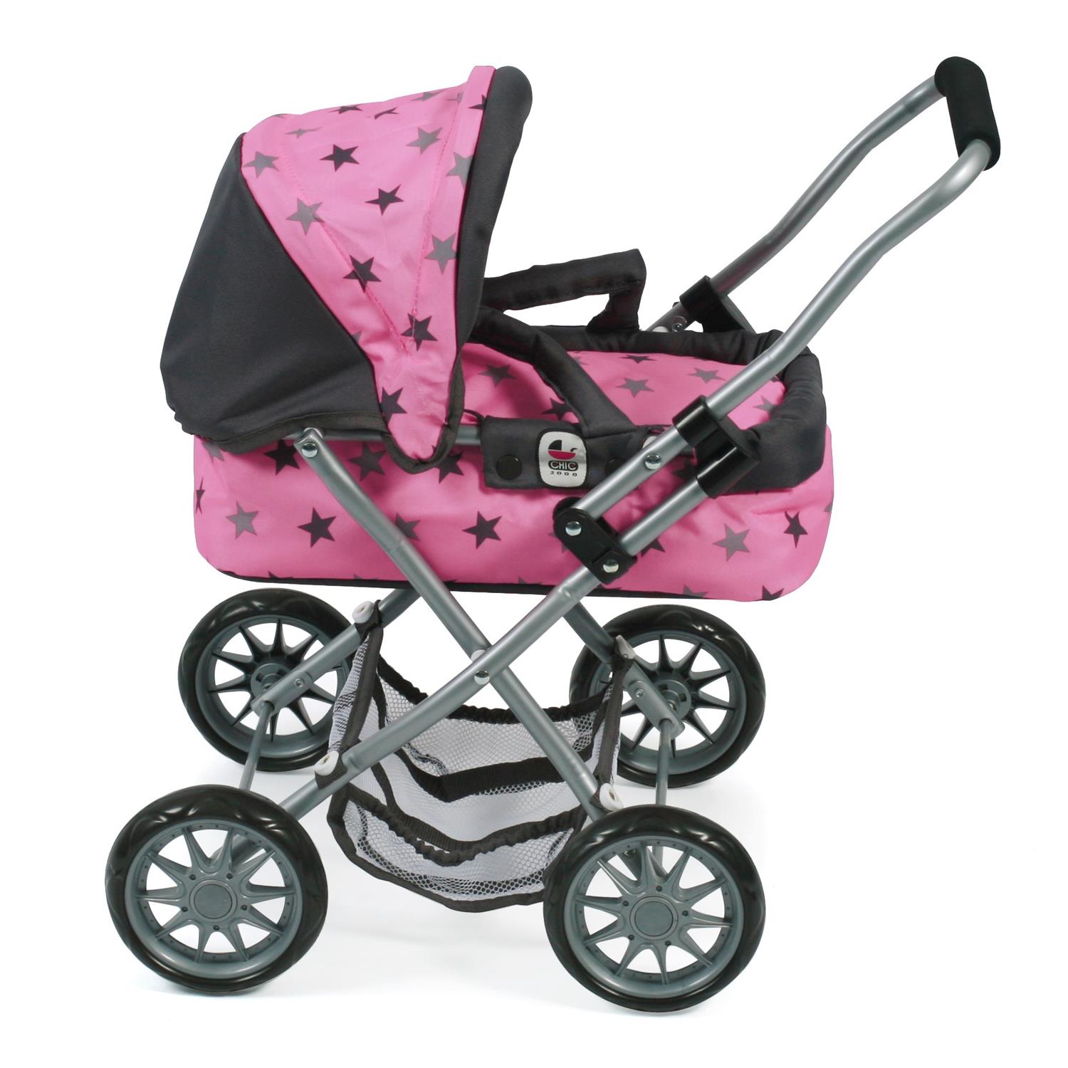 Bayer Chic 2000 555-83 Mini-Kuschelwagen SMARTY, Sternchen Grau
