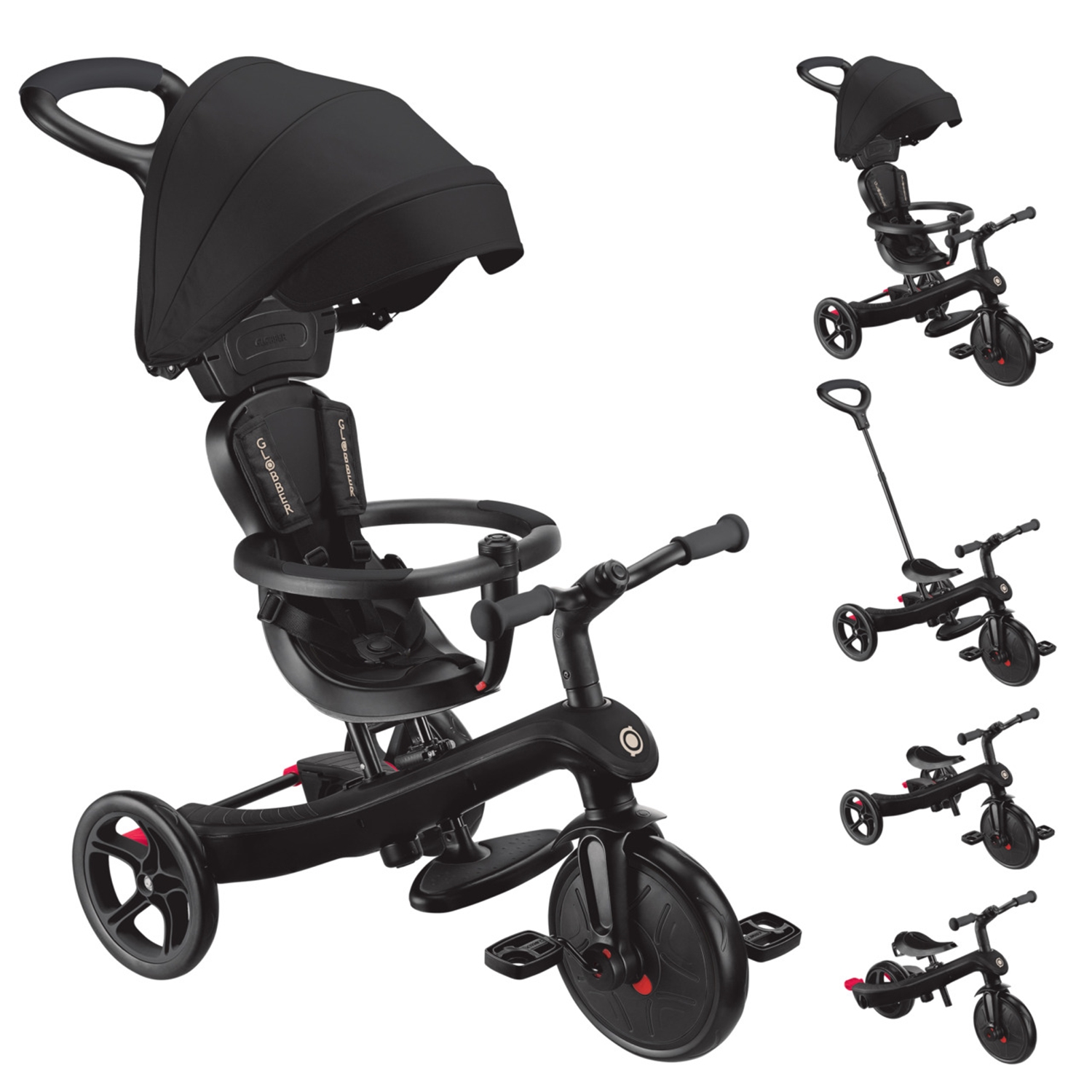 Globber 634-120 GLOBBER EXPLORER TRIKE 4in1 schwarz