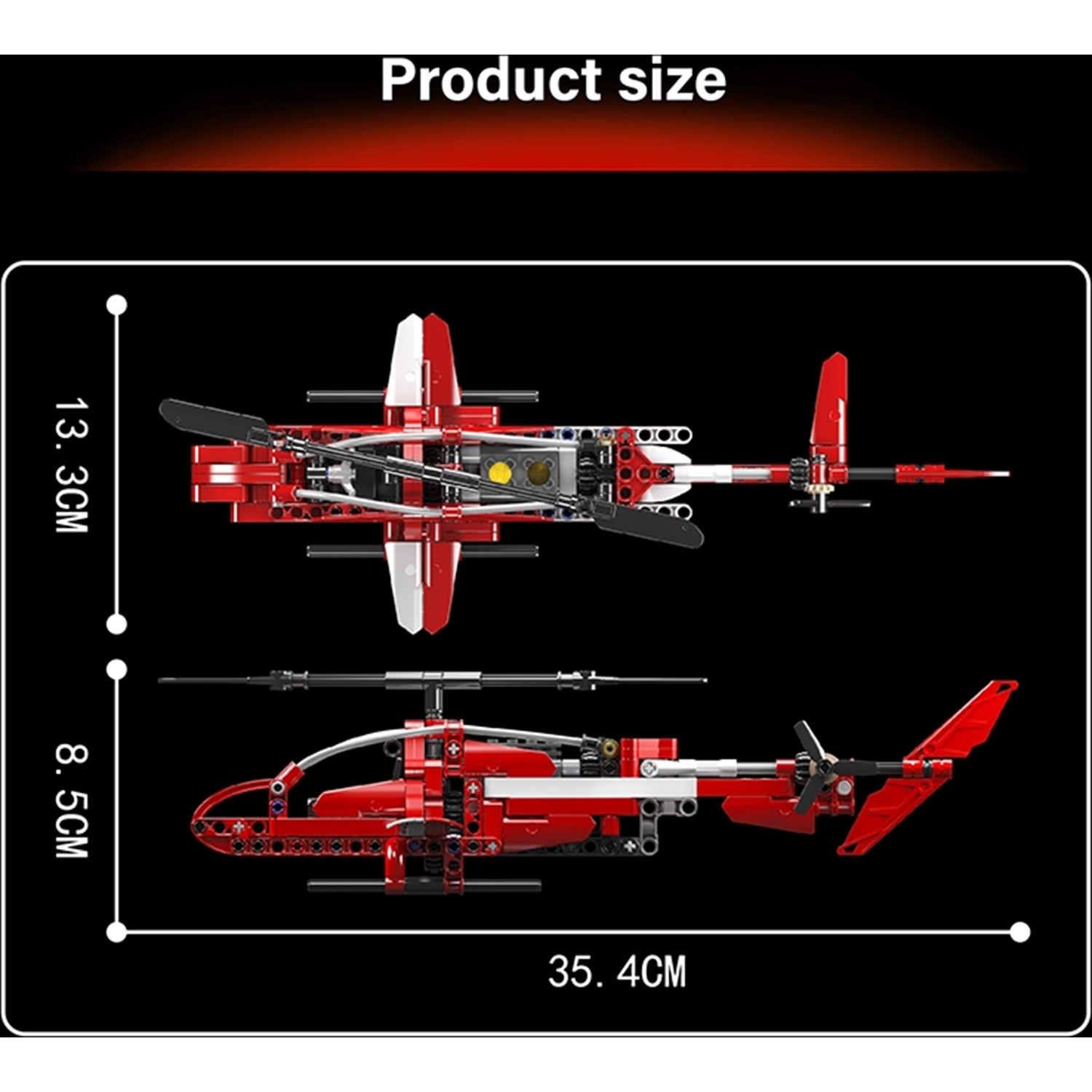 Mould King 24022 Helikopter Sparrow