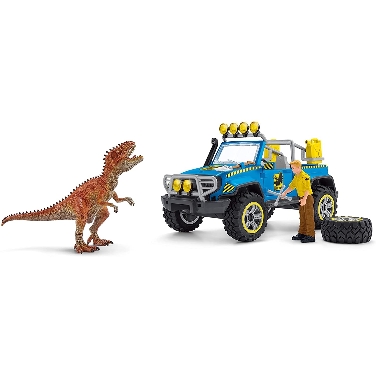 Schleich 41464 Geländewagen mit Dino-Außenposten