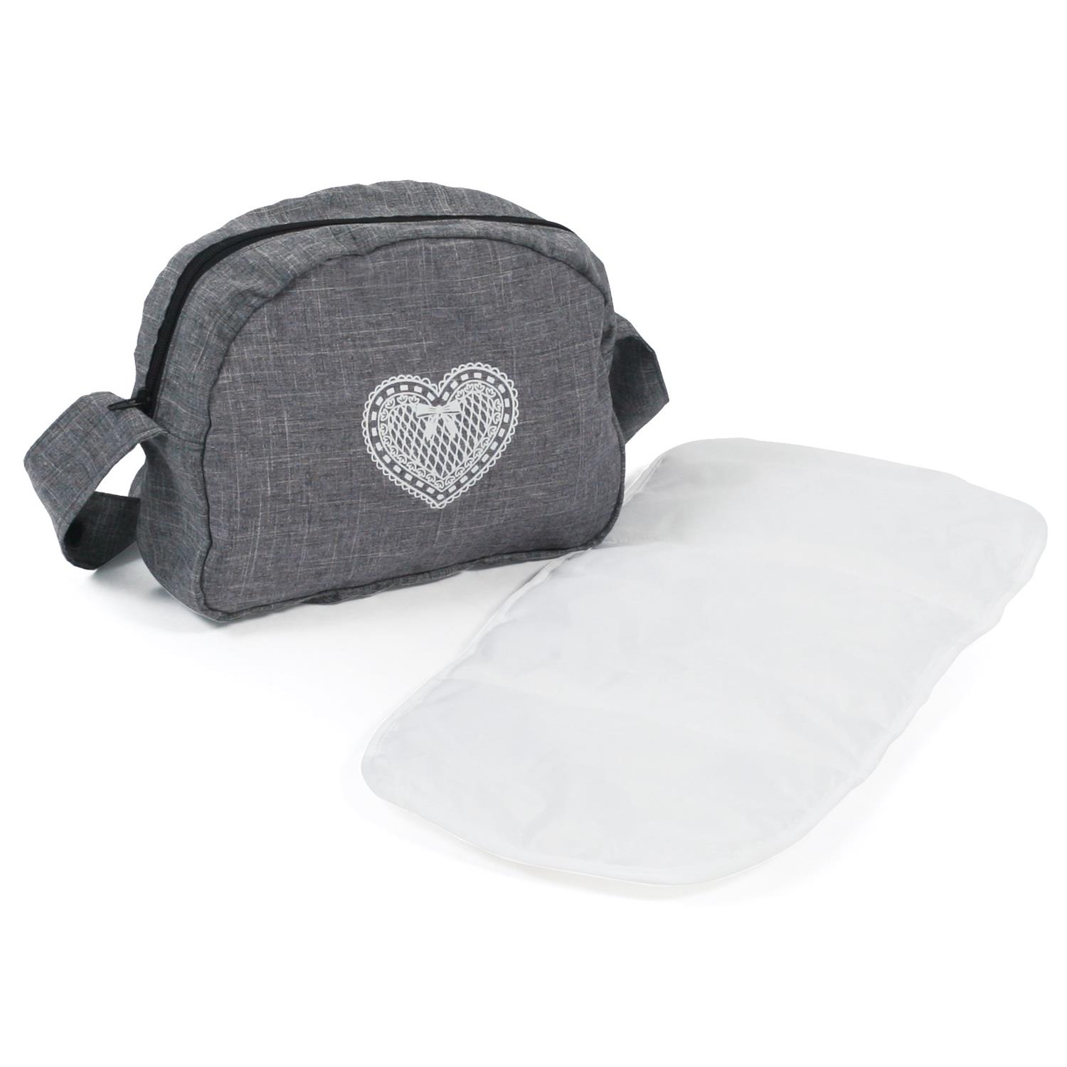Bayer Chic 2000 853-76 Puppen-Wickeltasche, Jeans Grey