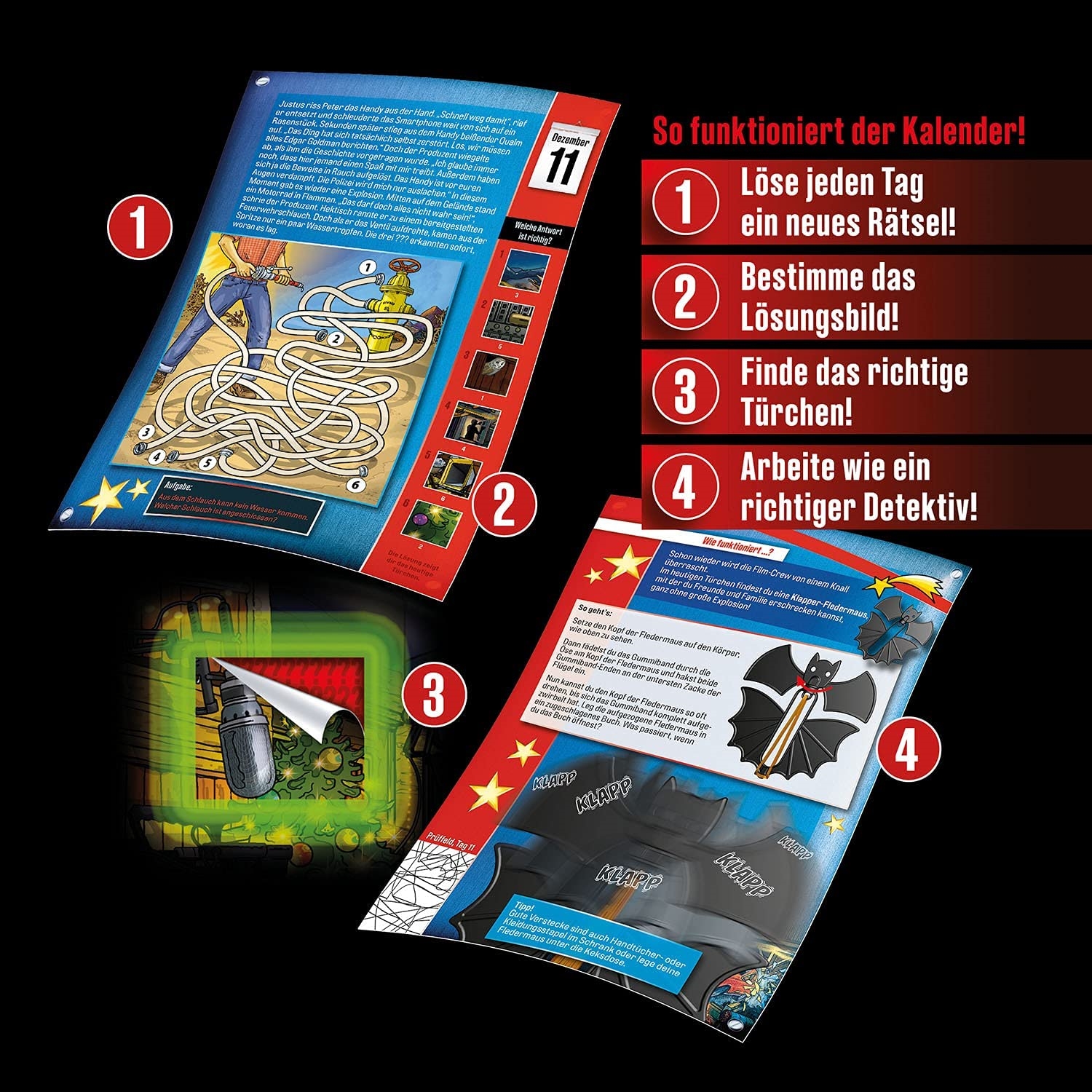 Kosmos 630560 Adventskalender Die drei ???