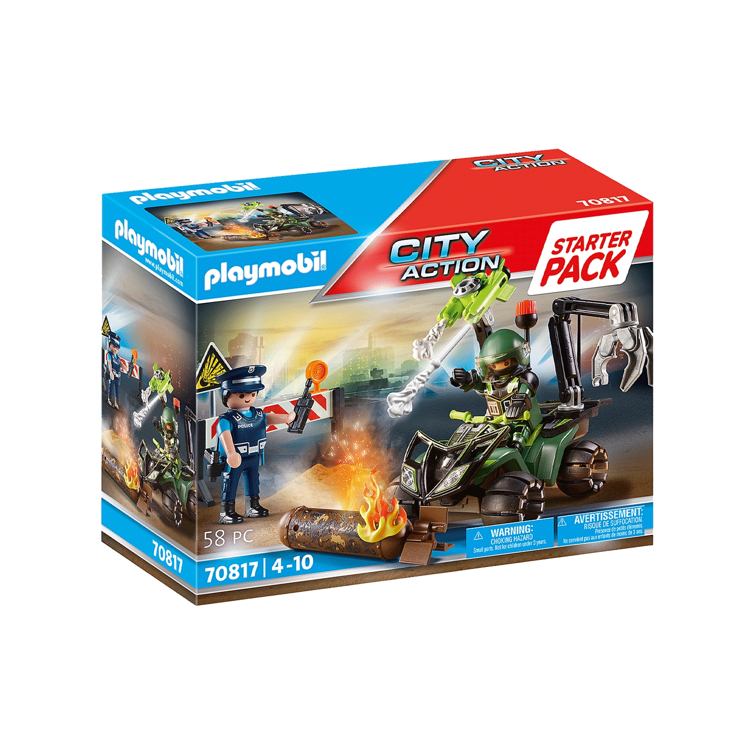 PLAYMOBIL 70817 City Action 70817 Starter Pack Polizei: