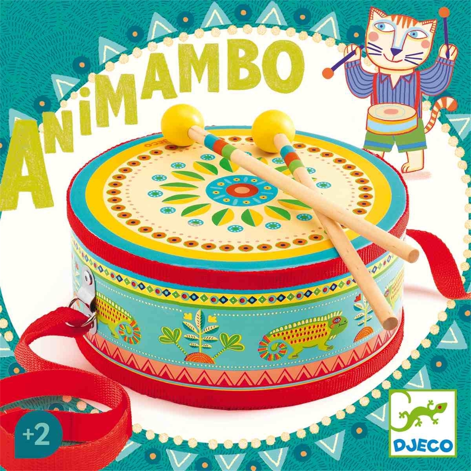 Djeco DJ06004 Animambo: Handtrommel