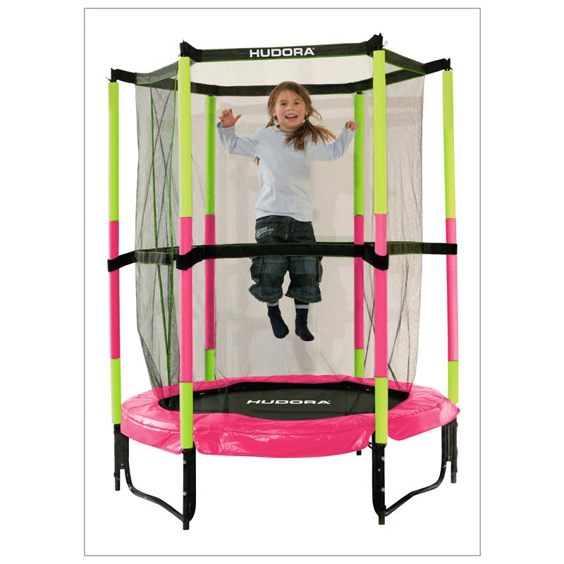Hudora 65609 Joey Jump In 3.0 Sicherheitstrampolin 140 cm