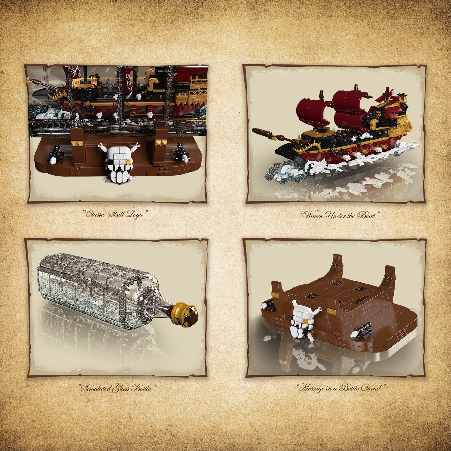 Mould King 10066 Revenge in a Bottle Buddelschiff