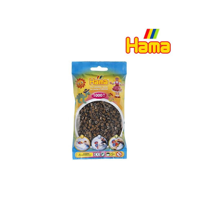 Hama 207-12 Perlen-Btl. 1000 Stck., braun