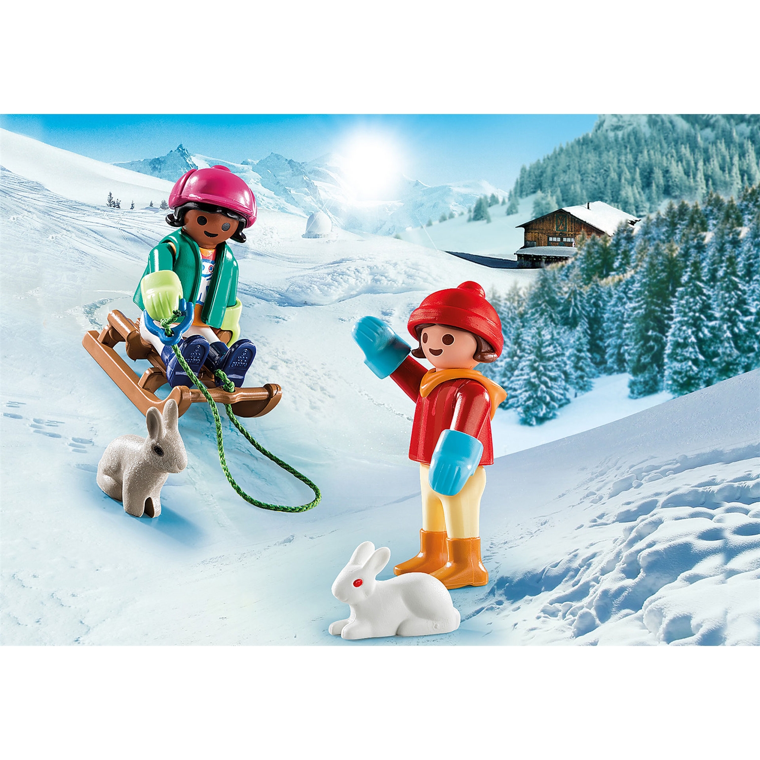 PLAYMOBIL 70250 Kinder mit Schlitten