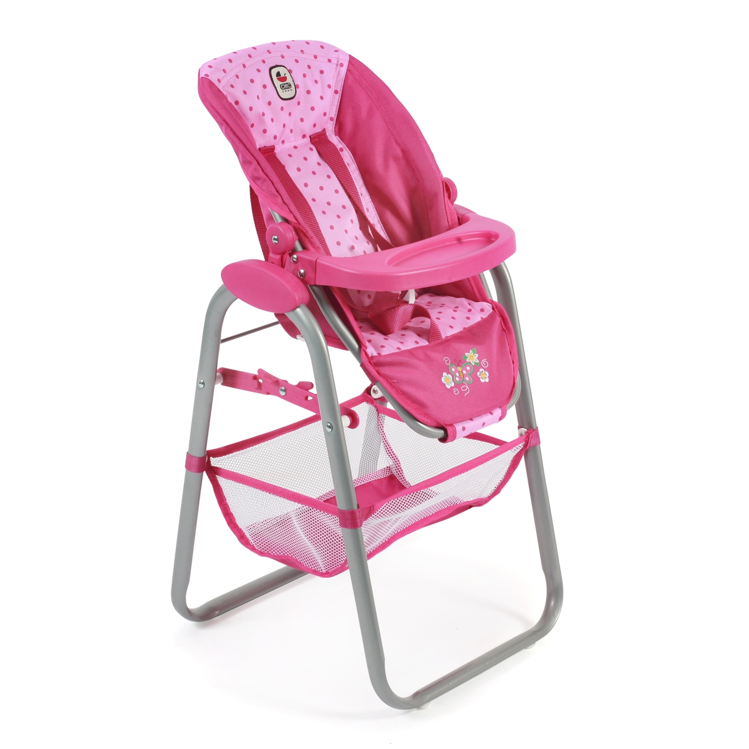 Bayer Chic 2000 655-31 Puppen-Hochstuhl, Dots Pink