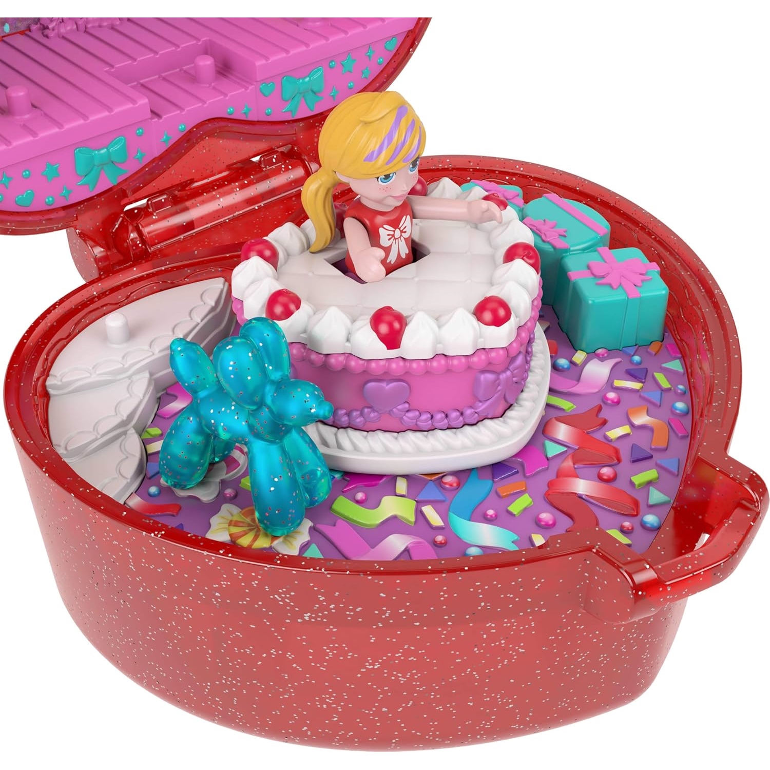 Mattel JGK21 Polly Pocket Mattel 80th Anniversary Ruby Red Ring