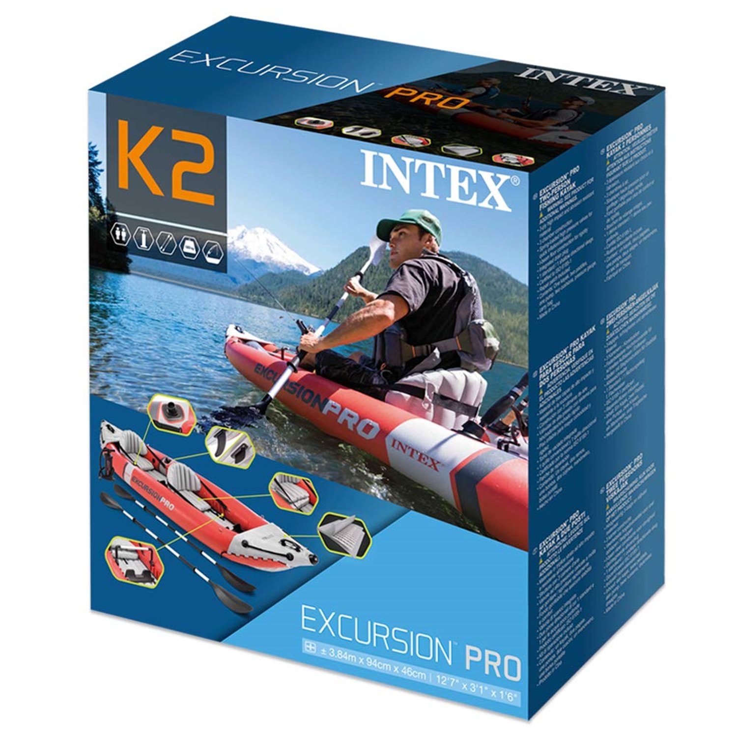 Intex 68309NP Boot Excursion Pro Kajak Set
