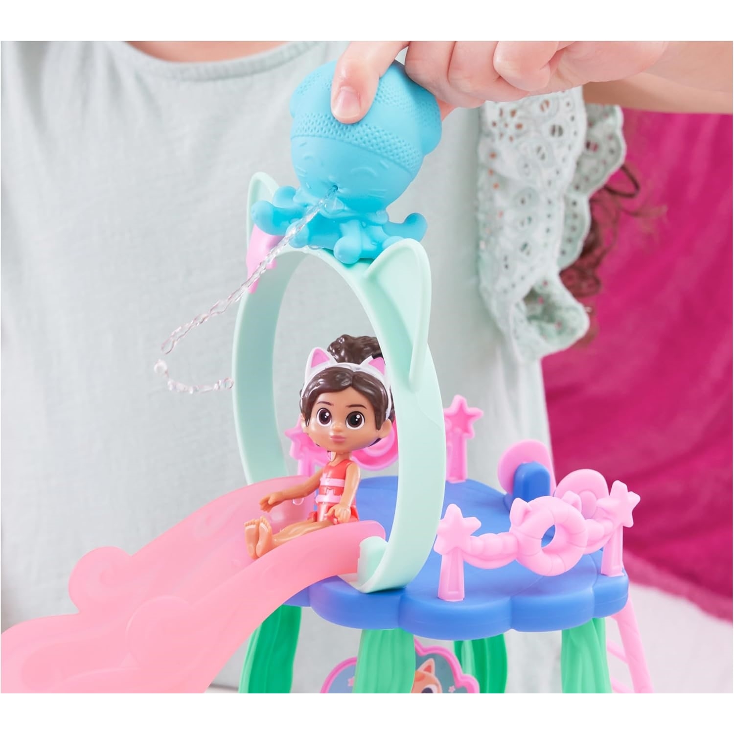 Spin Master 6067878 Gabby's Dollhouse – Pool Spielset (Cat Adventures)