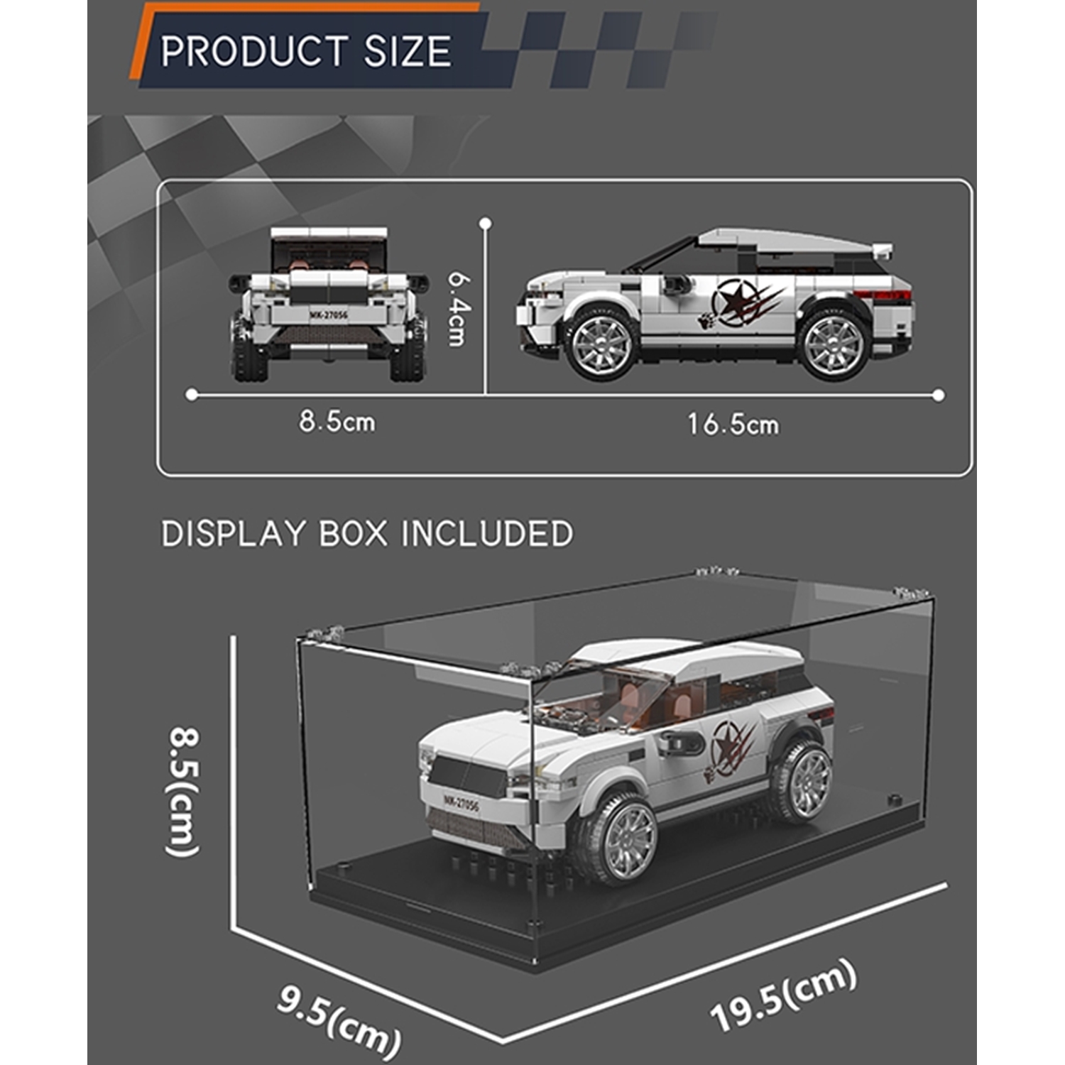 Mould King 27056 SUV Rovar Evoqua + Showcase