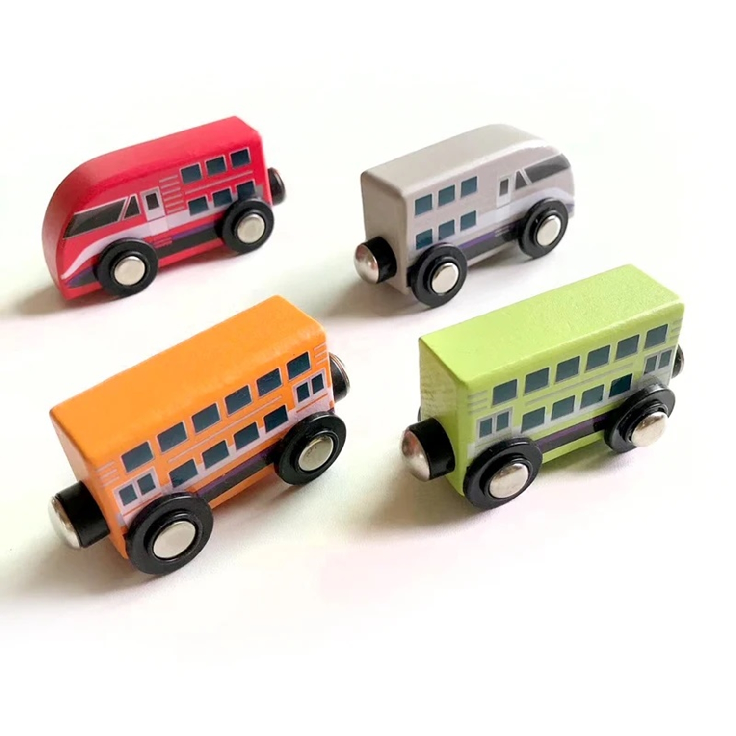 JADORE 821105 Holzfahrzeuge Set -Bullet Train Tube