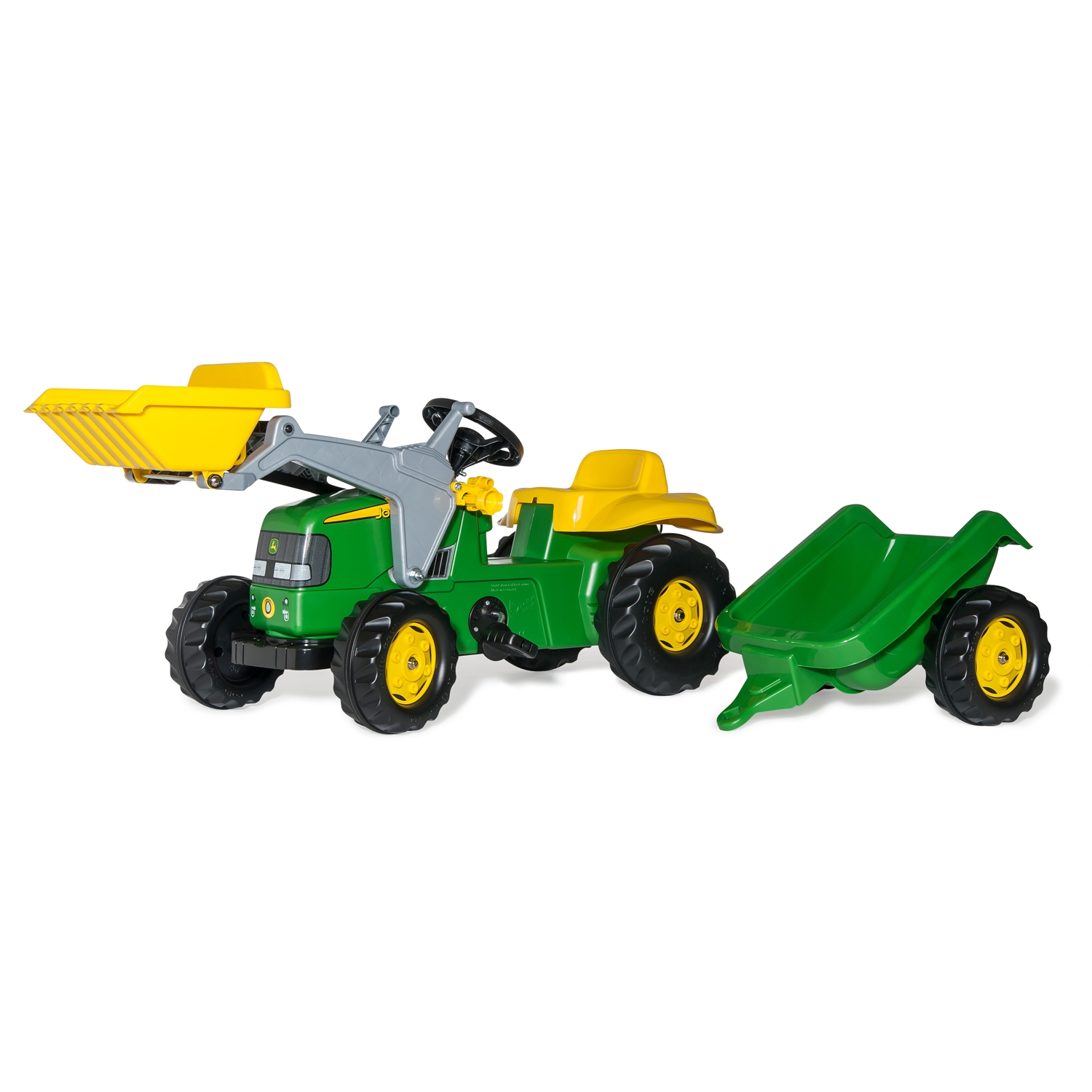 Rolly Toys 023110 rollyKid John Deere, rollyKid mit Frontlader und