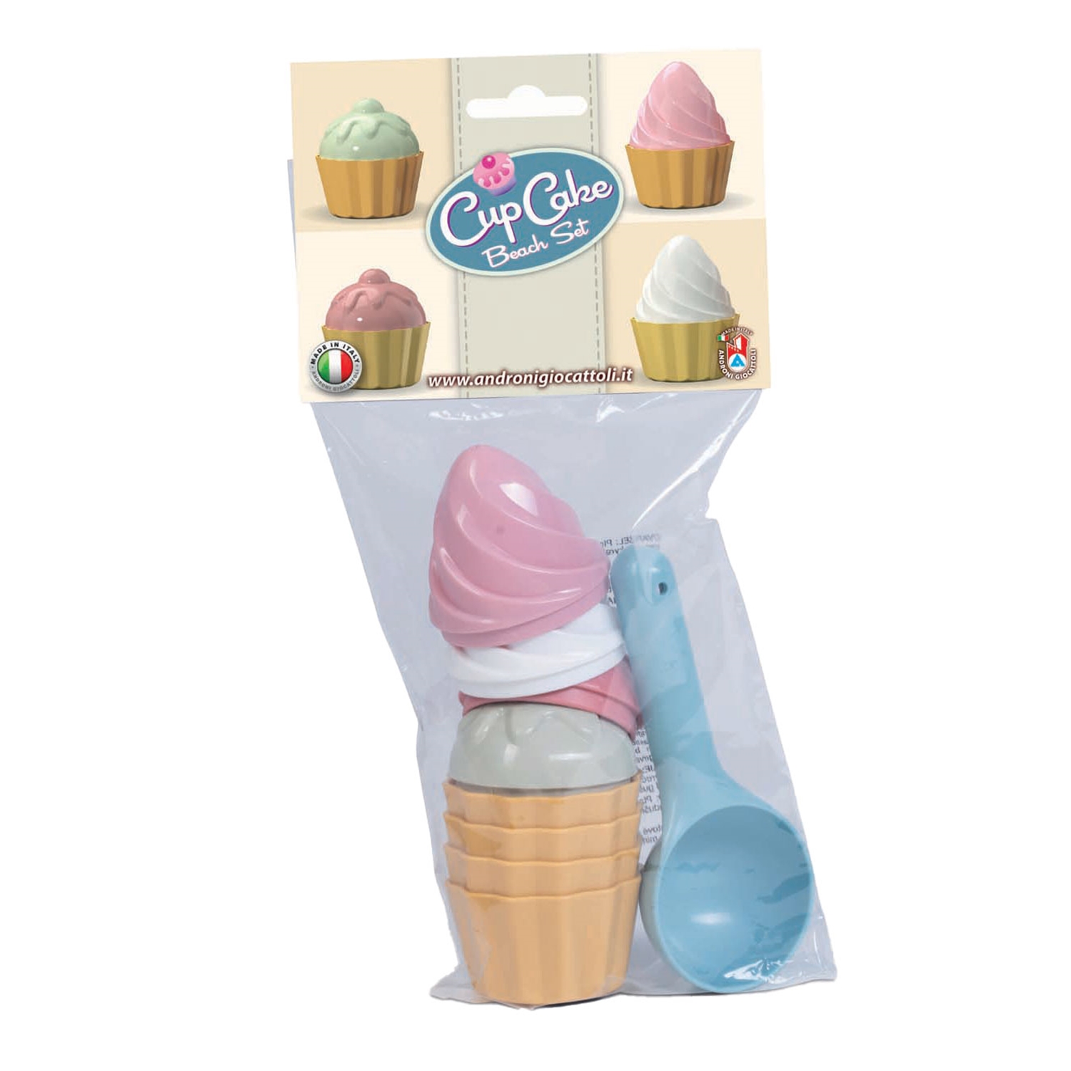 Androni Giocattoli 3401-00BK Backförmchen pastellfarben