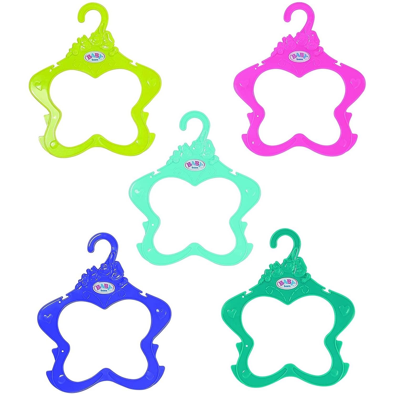 Zapf Creation 831144 BABY born Kleiderbügel, 5er Pack 43 cm