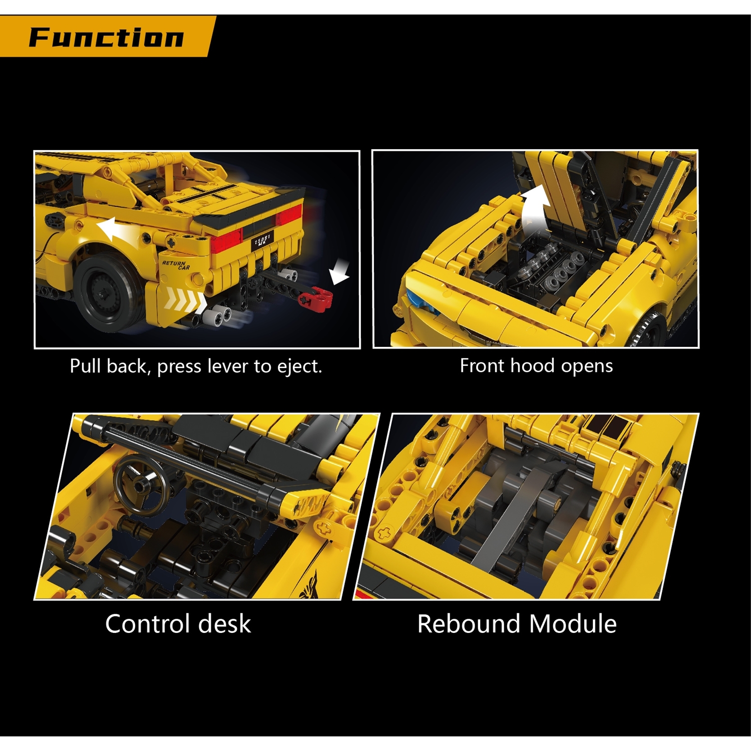 Mould King 15081 Bumblebee mit Pullback-Motor