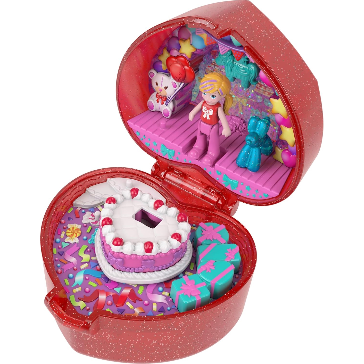 Mattel JGK21 Polly Pocket Mattel 80th Anniversary Ruby Red Ring