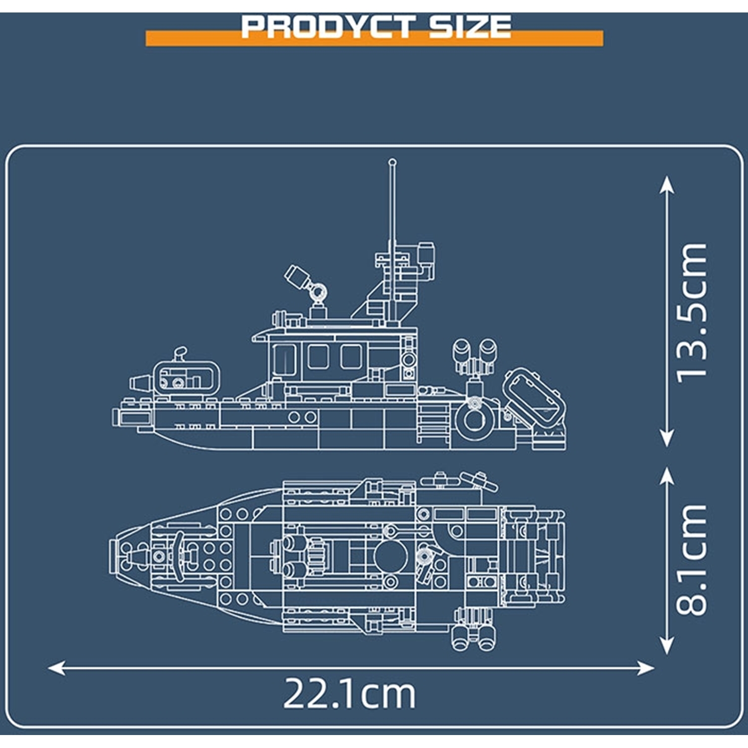 Mould King 10082 Feuerwehrboot
