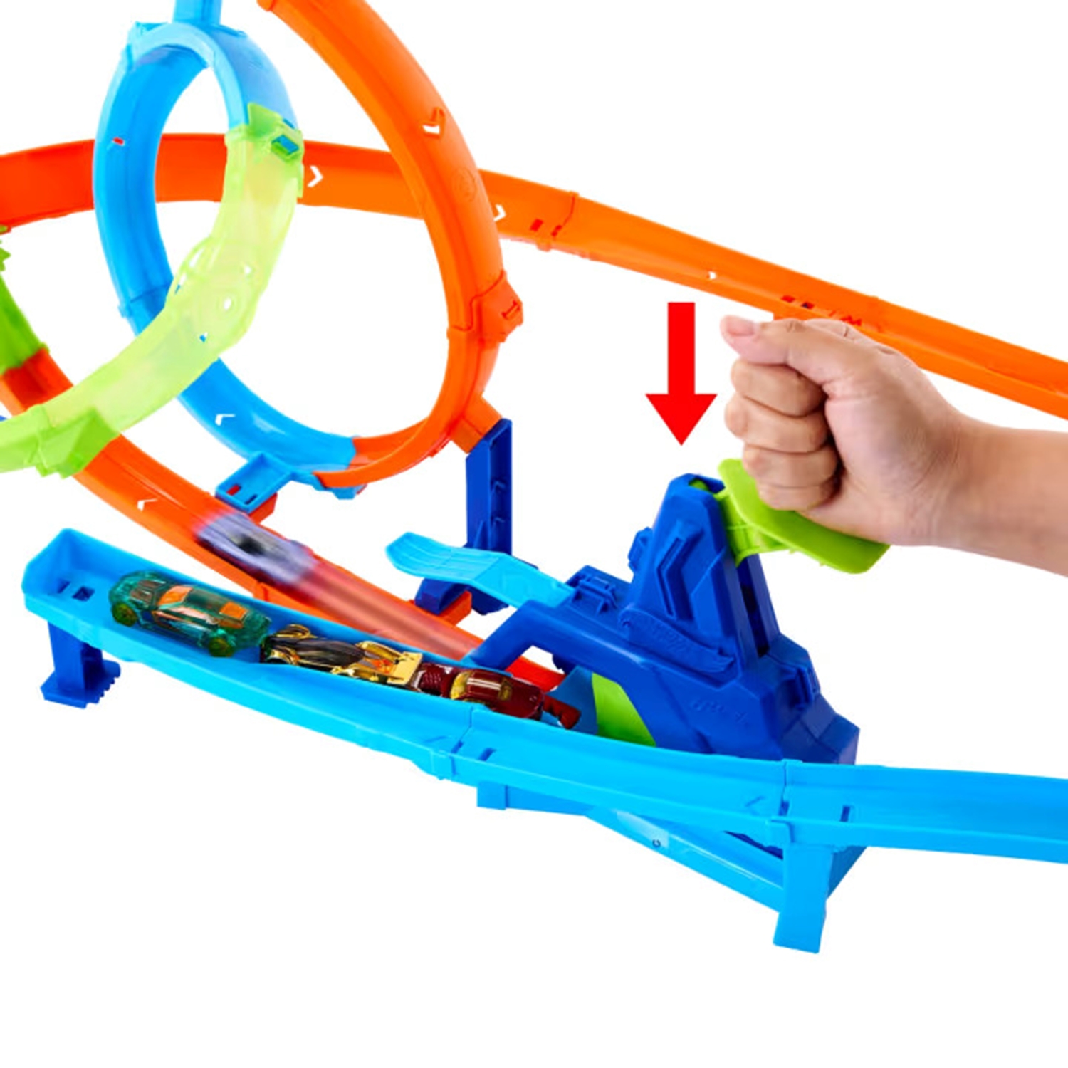 Mattel JHK73 Hot Wheels Stunt Tracks Turbo Looping Set