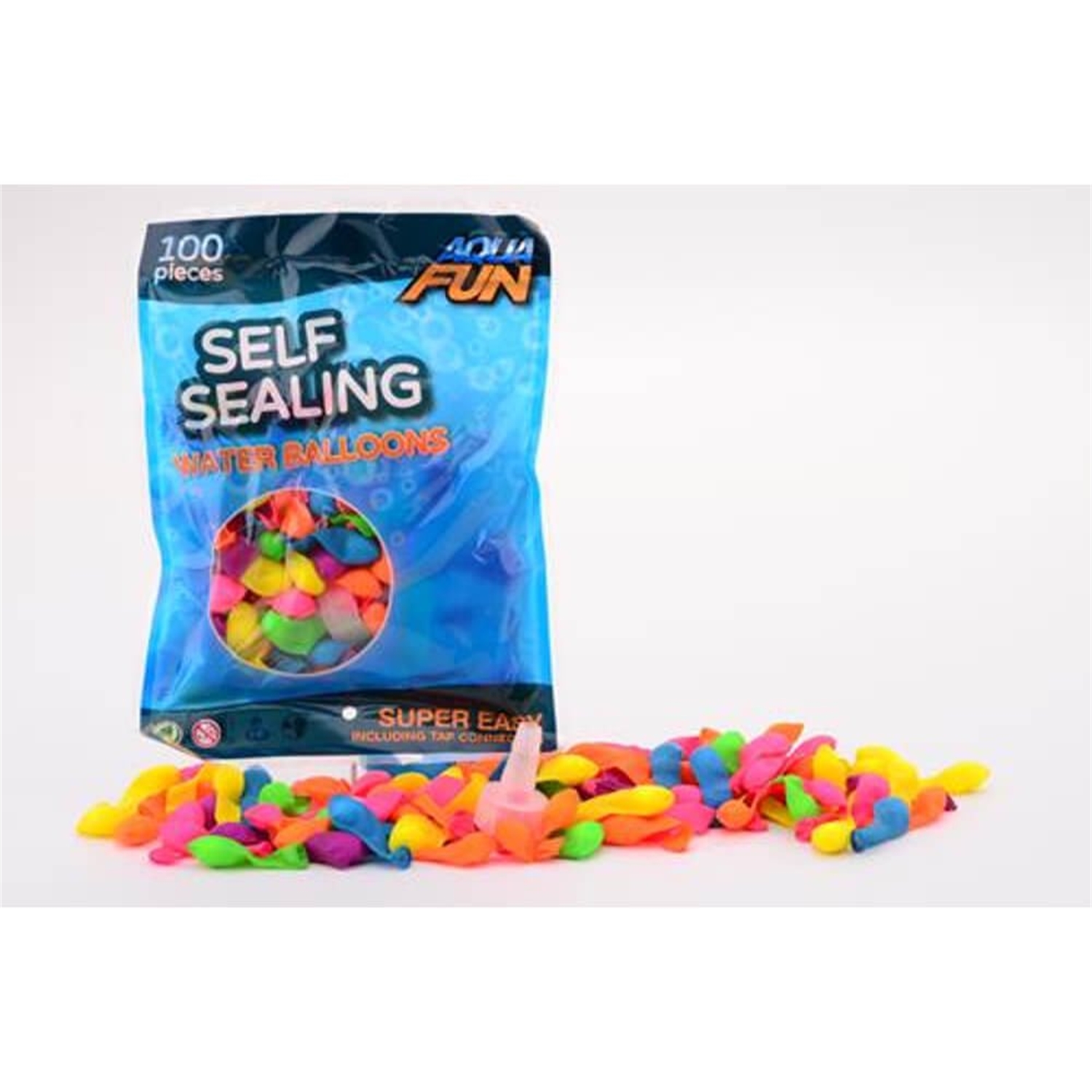 Johntoy 29562 Aqua Fun 100 selbstdichtende Wasserbomben