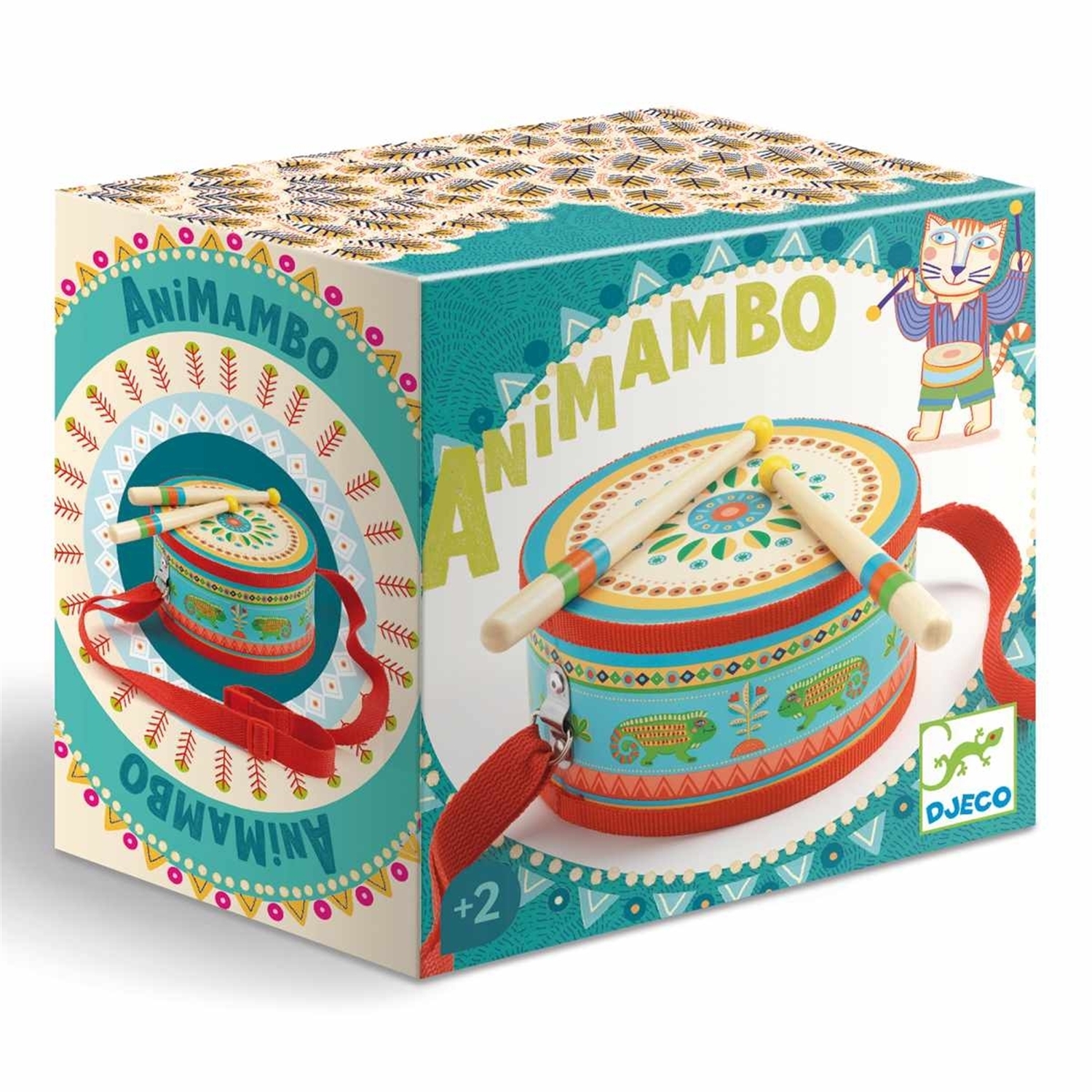Djeco DJ06004 Animambo: Handtrommel