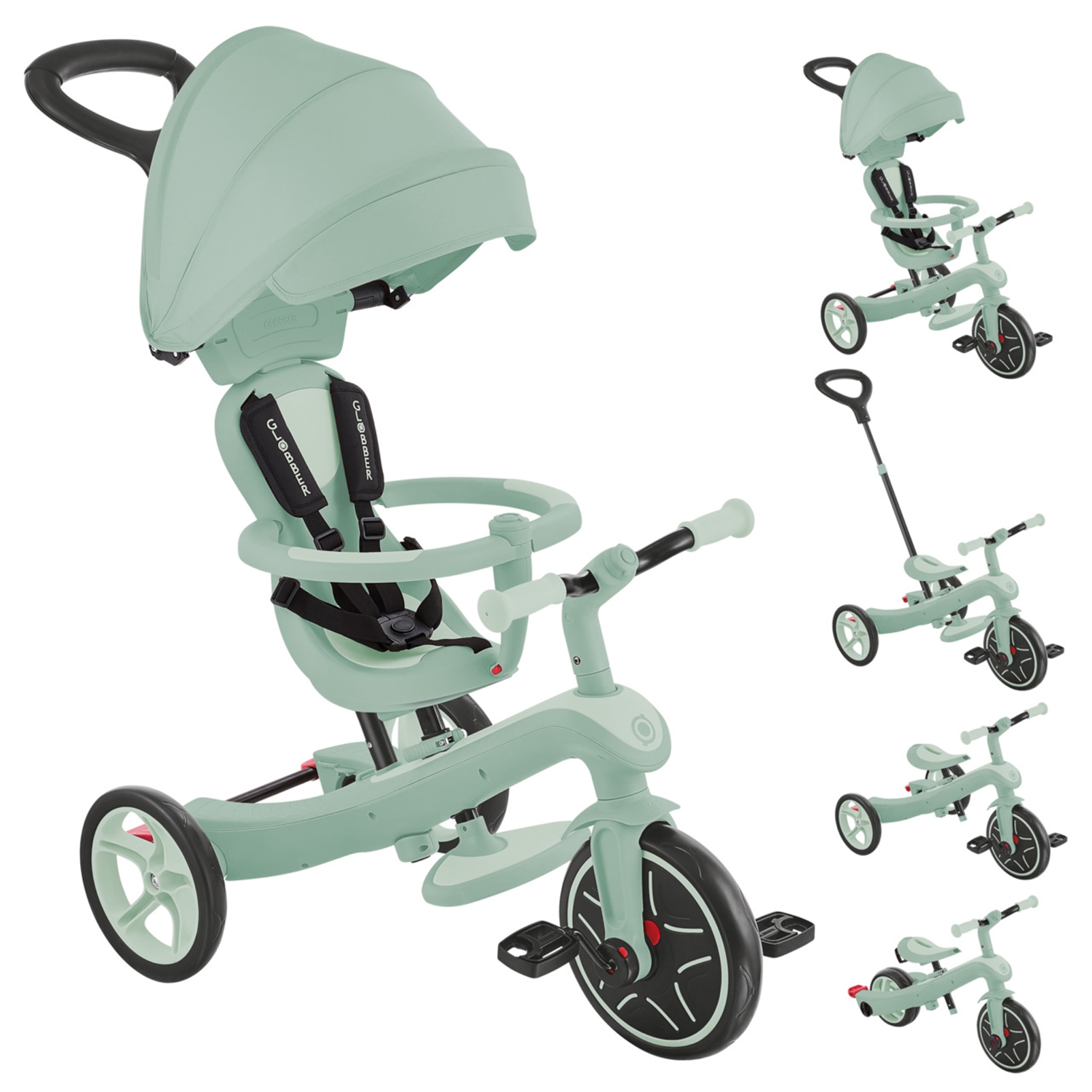Globber 637-505 GLOBBER EXPLORER TRIKE 4in1 ECO pistazie