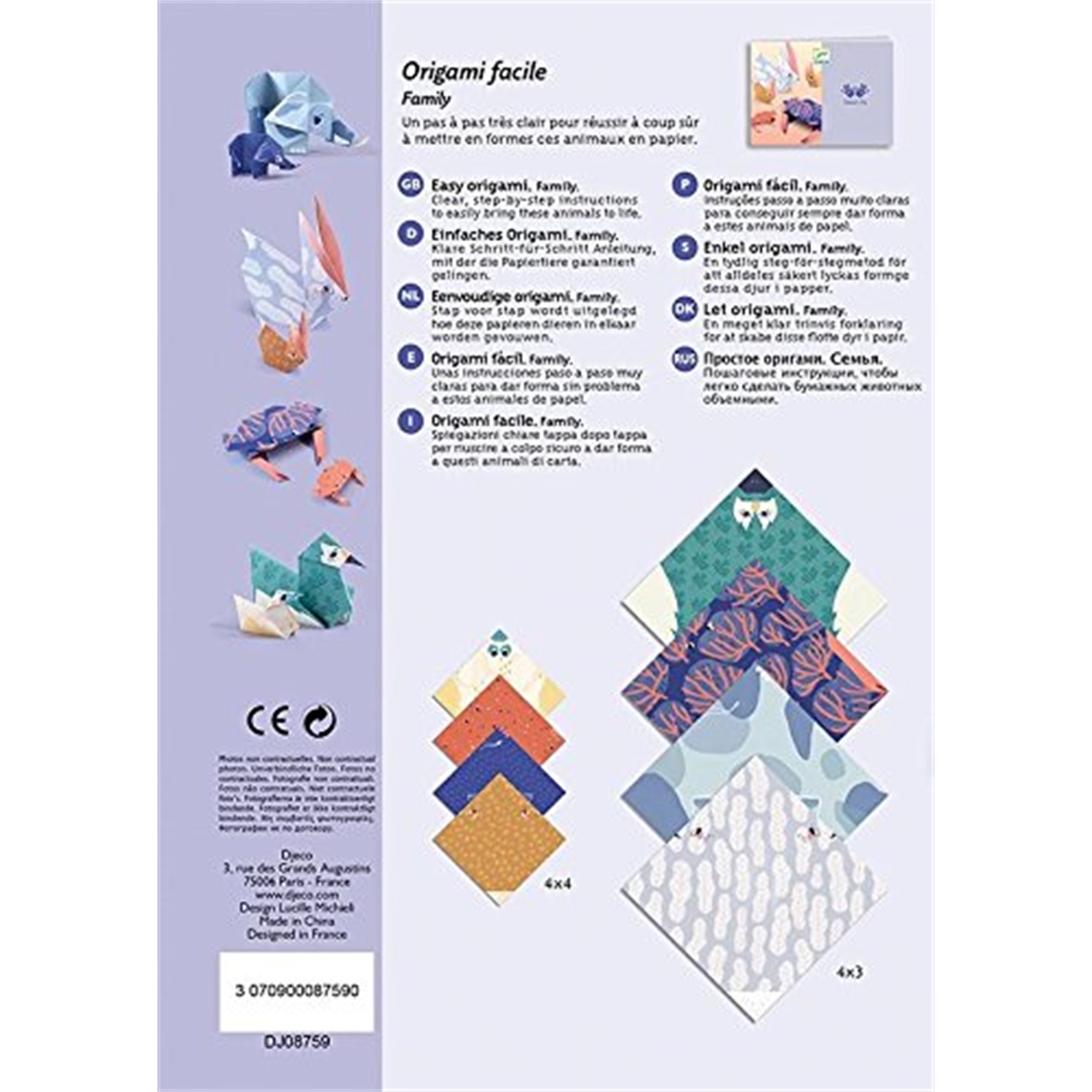 Djeco DJ08759 Origami: Familie
