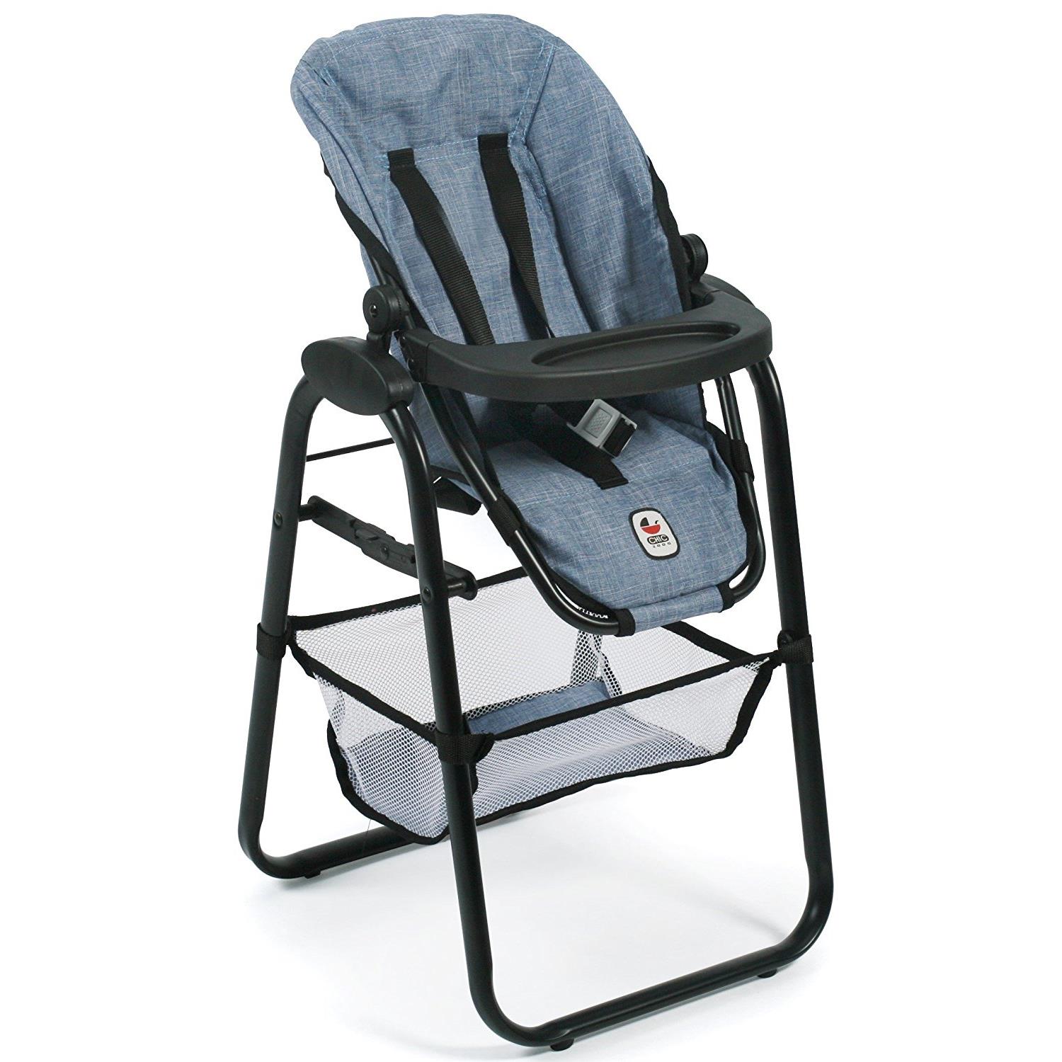 Bayer Chic 2000 655-50 Puppen-Hochstuhl, Jeans Blue
