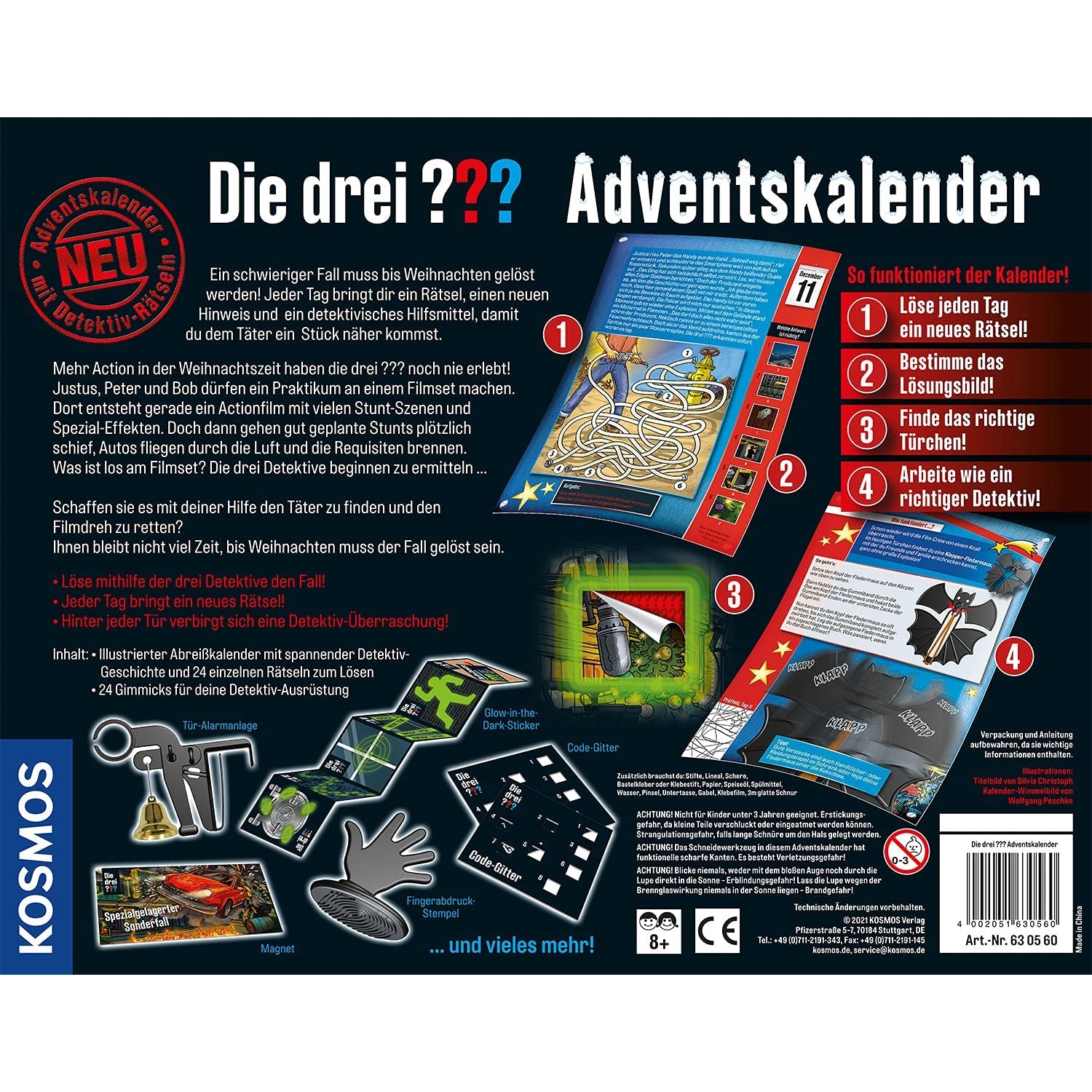 Kosmos 630560 Adventskalender Die drei ???