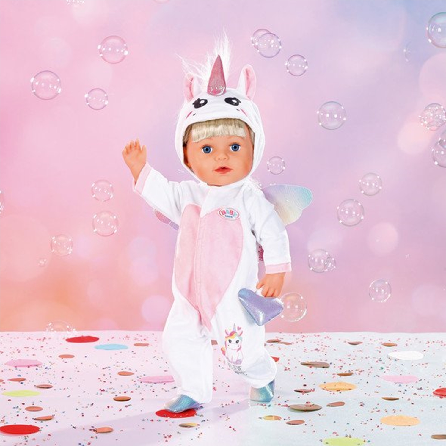 Zapf Creation 832936 BABY born Einhorn Kuschelanzug 3cm