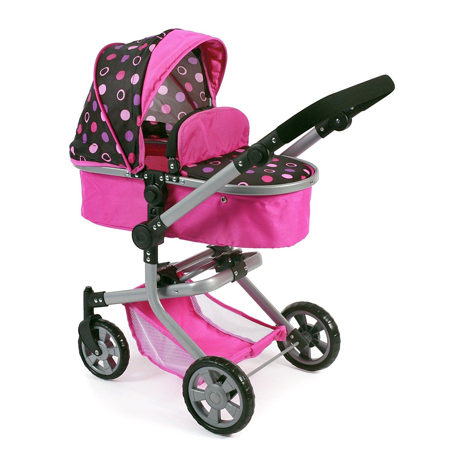 Bayer Chic 2000 595-48 Kombi-Puppenwagen "MIKA", Pinky Balls