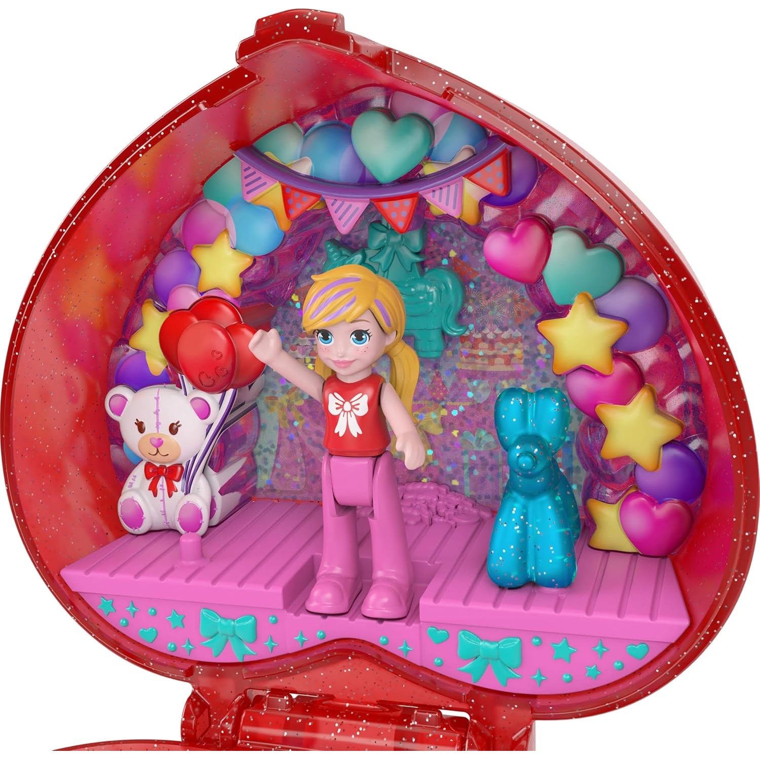 Mattel JGK21 Polly Pocket Mattel 80th Anniversary Ruby Red Ring