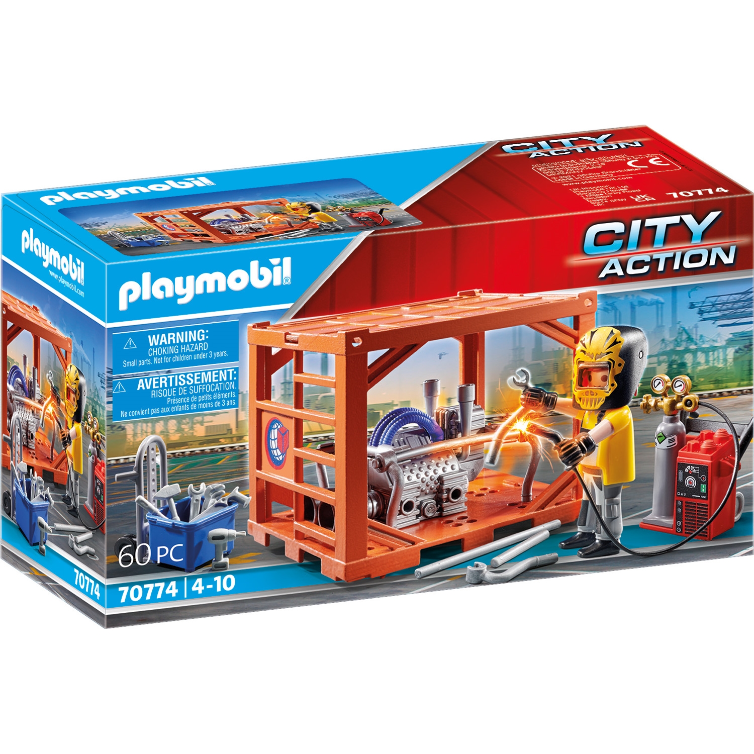 PLAYMOBIL 70774 City Action 70774 Containerfertigung