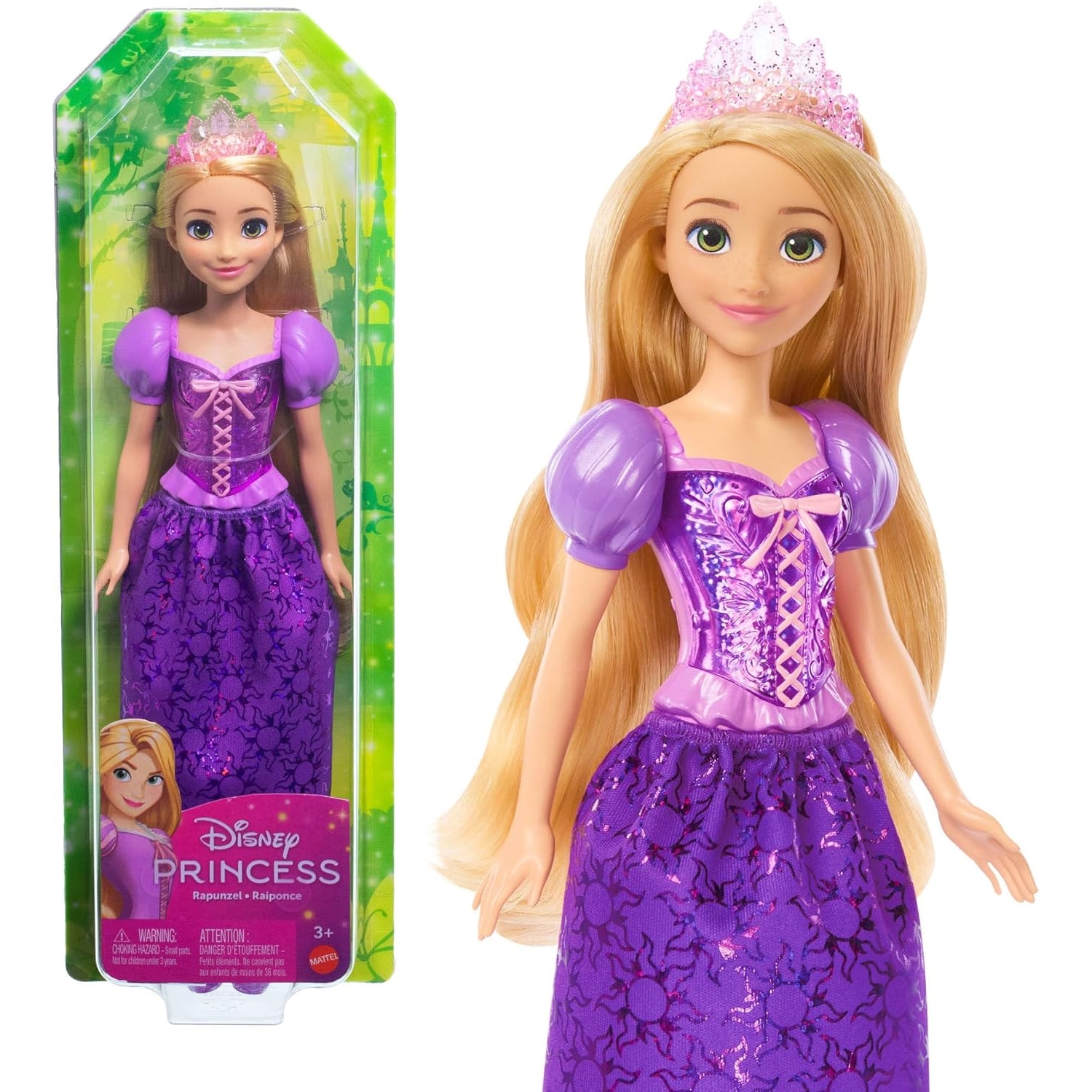 Mattel HLW03 Disney Prinzessin Rapunzel-Puppe