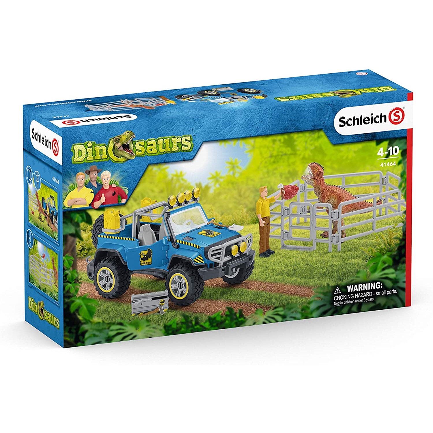 Schleich 41464 Geländewagen mit Dino-Außenposten