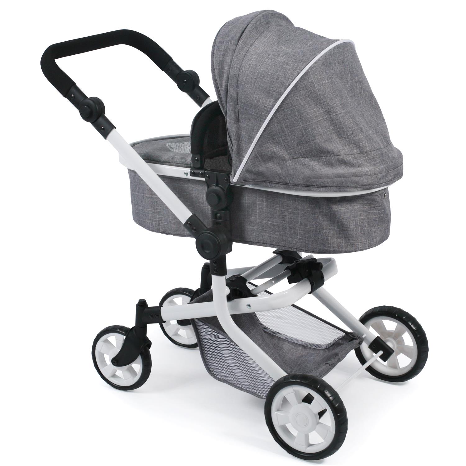 Bayer Chic 2000 595-76 Kombi-Puppenwagen "MIKA", Jeans Grey