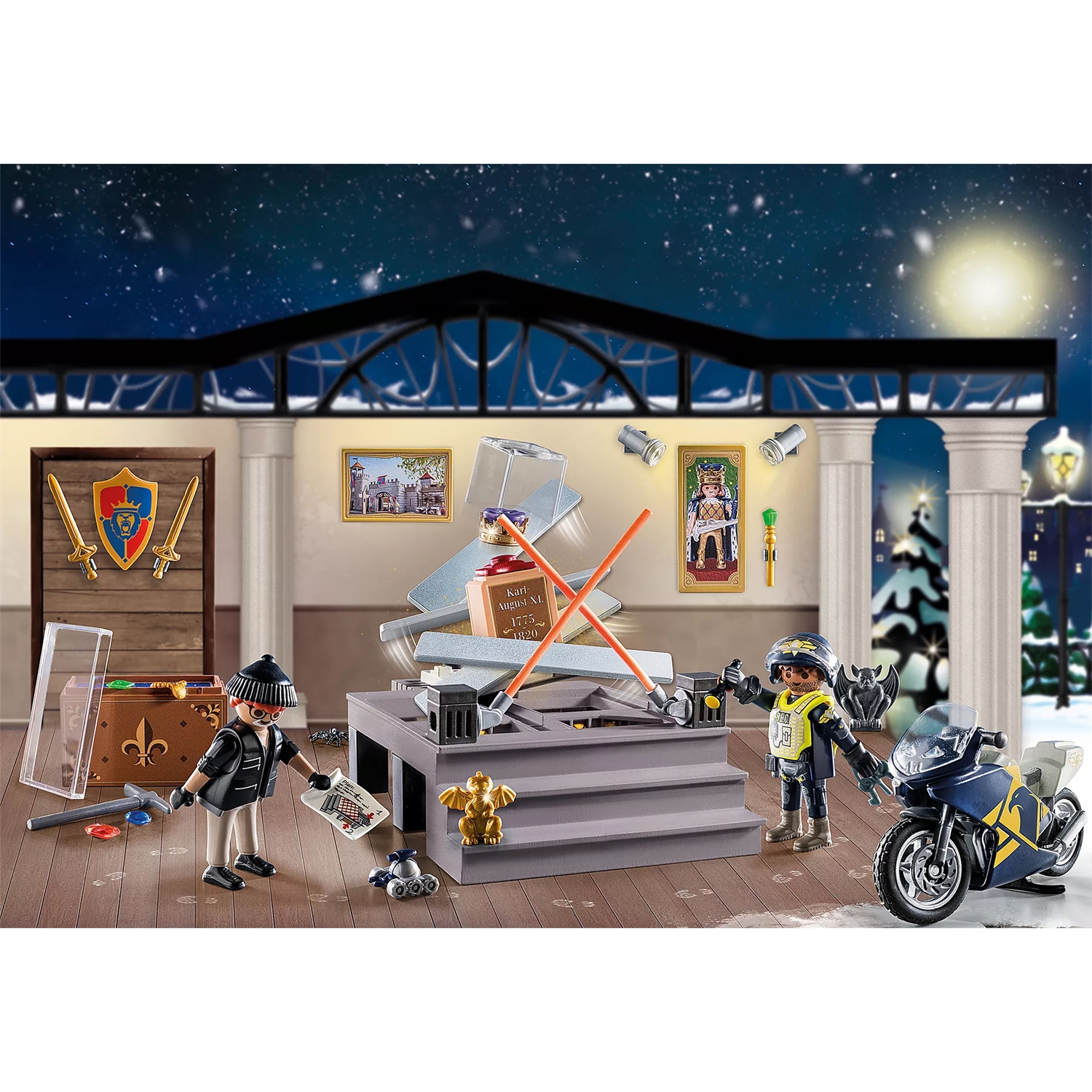 PLAYMOBIL 71347 Adventskalender Polizei Museumsdiebstahl