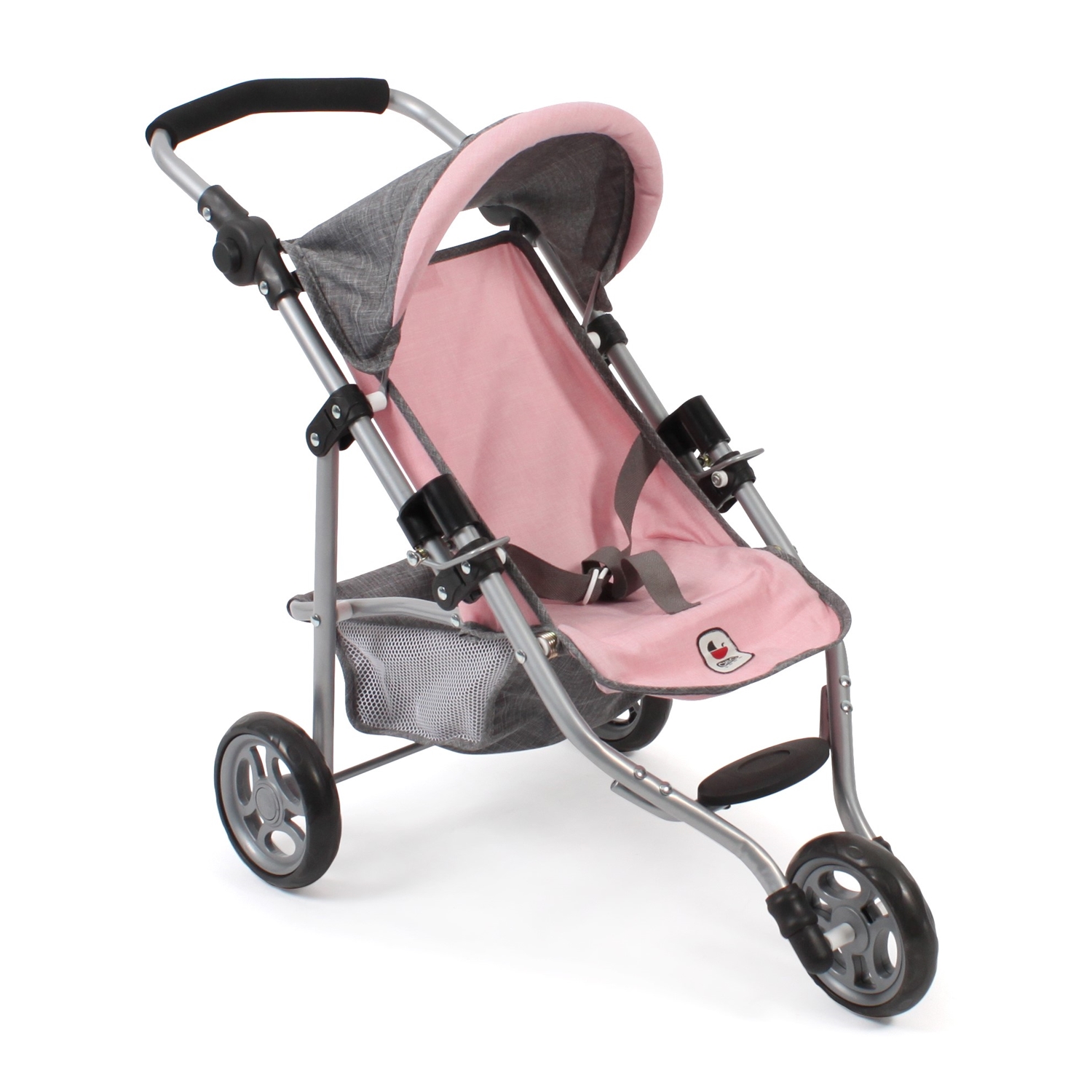 Bayer Chic 2000 612-15 Jogging-Buggy "LOLA" Melange grau-rosa