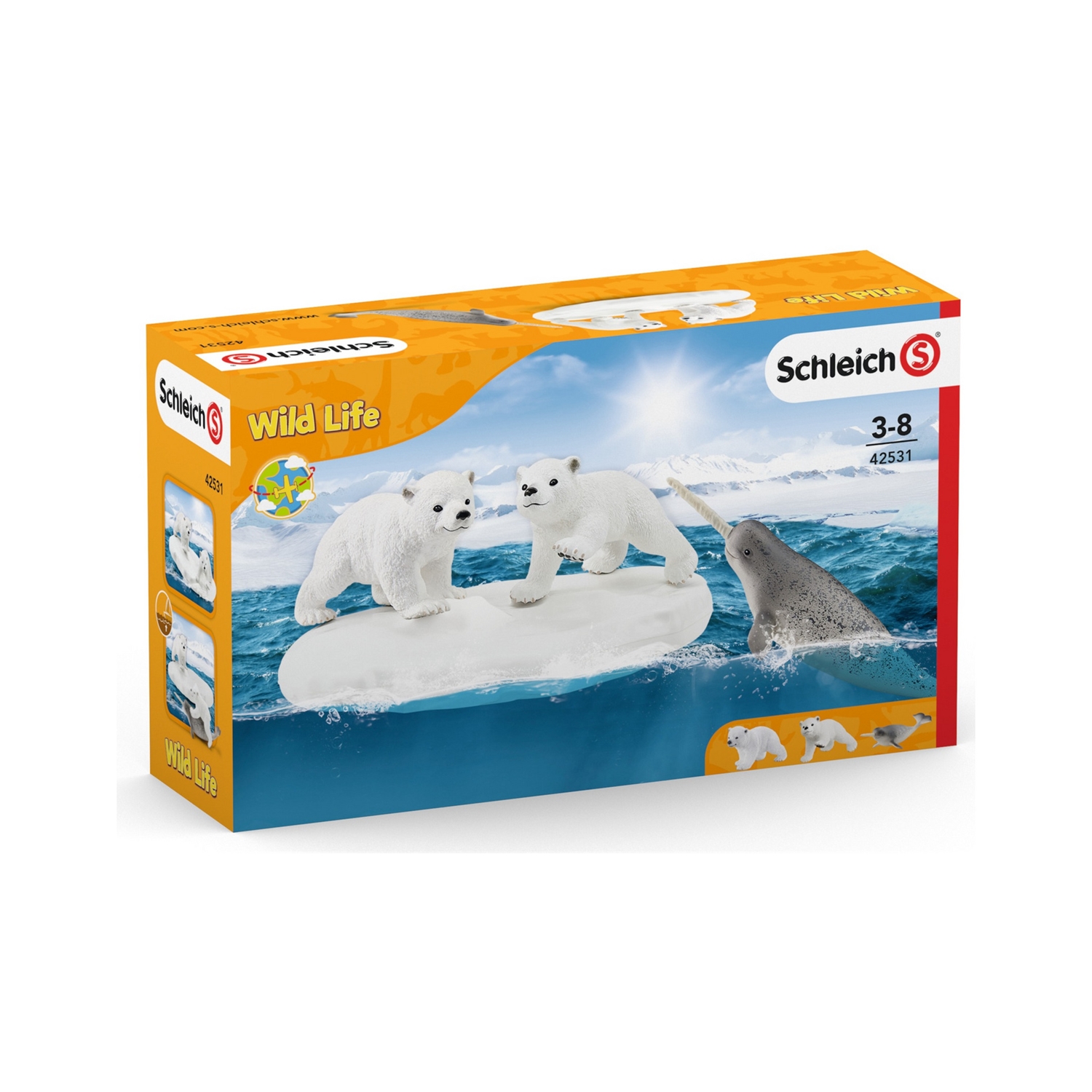 Schleich 42531 Wild Life Eisbären-Rutschpartie