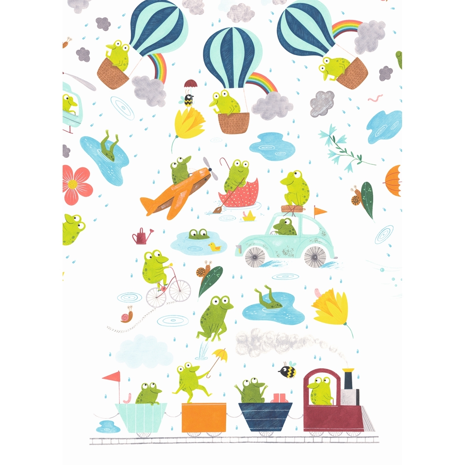 Djeco DD04808 Regenschirm Fröschlein