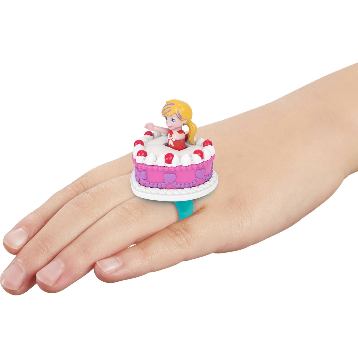 Mattel JGK21 Polly Pocket Mattel 80th Anniversary Ruby Red Ring