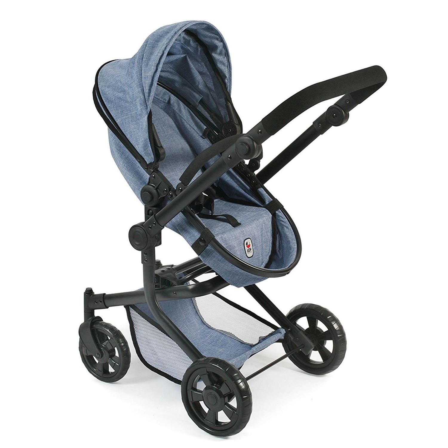 Bayer Chic 2000 595-50 Kombi-Puppenwagen "MIKA", Jeans Blue